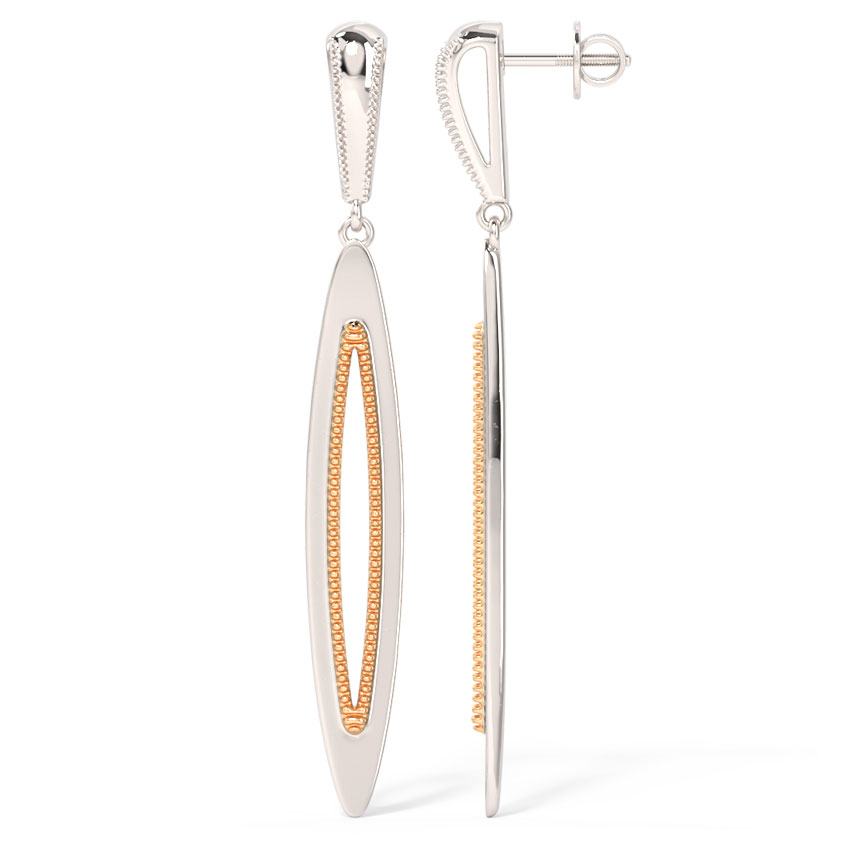 Sleek Marquise Drop Earrings