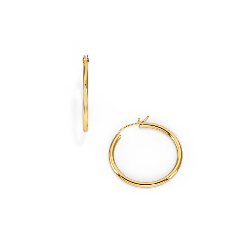 Minimalistic Gold Hoop Earrings Minimalistic Gold Hoop Earrings