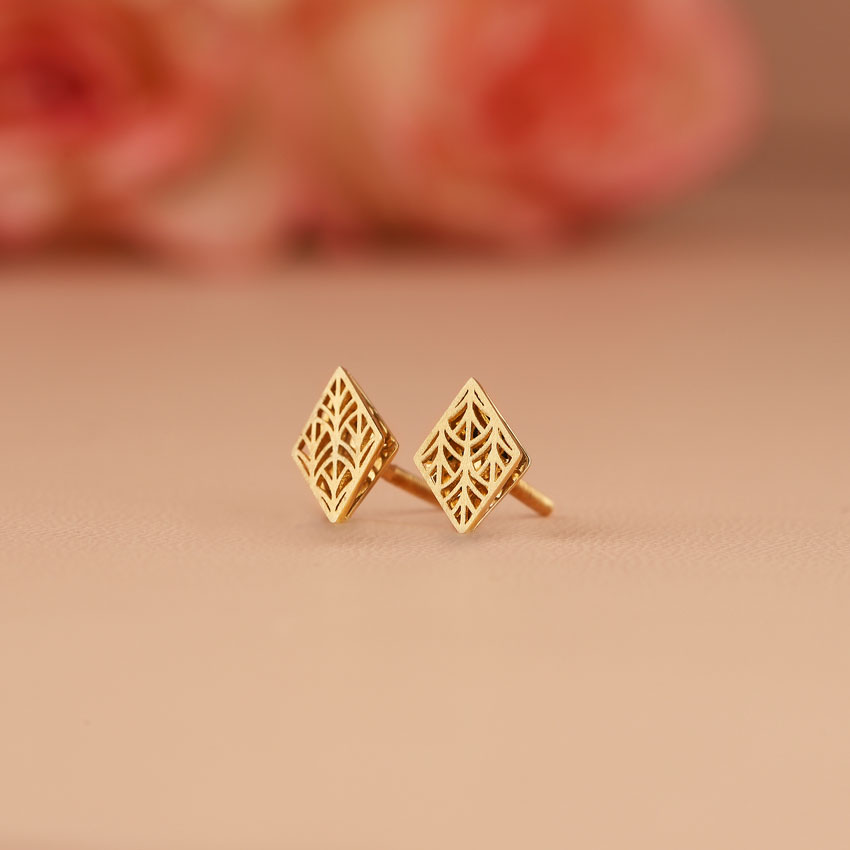 Chevron Cutout Stud Earrings
