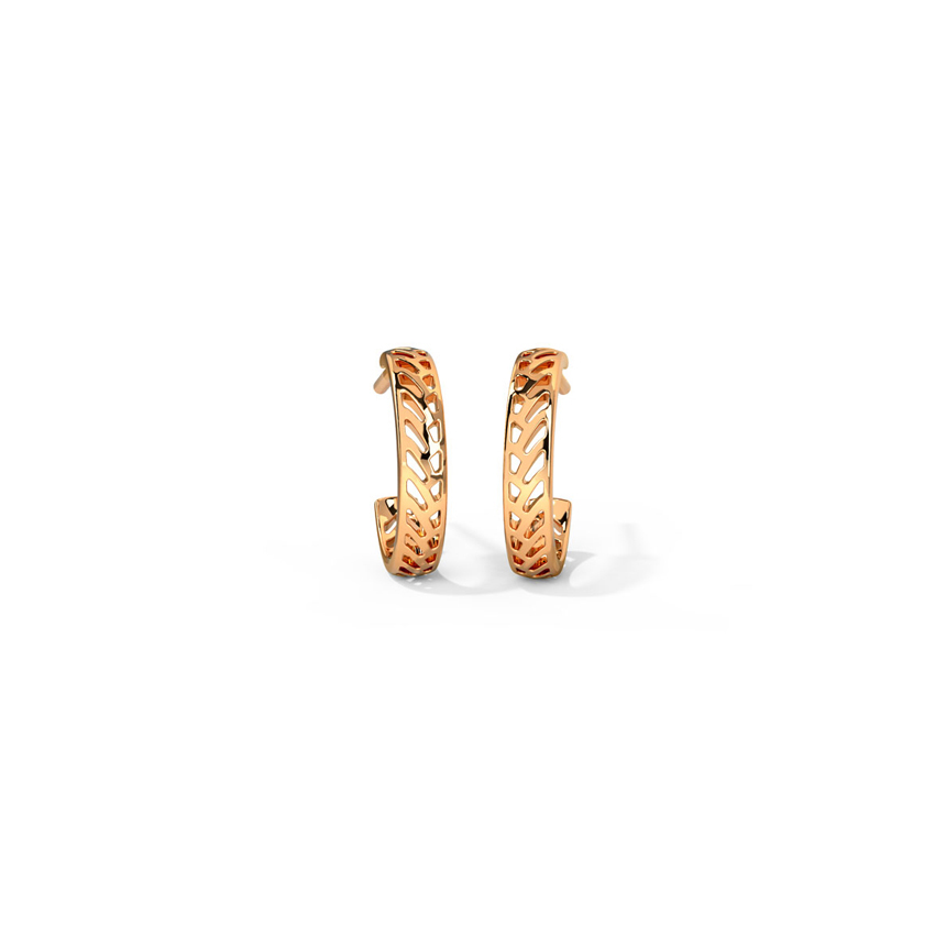Aztec Cutout Hoop Earrings
