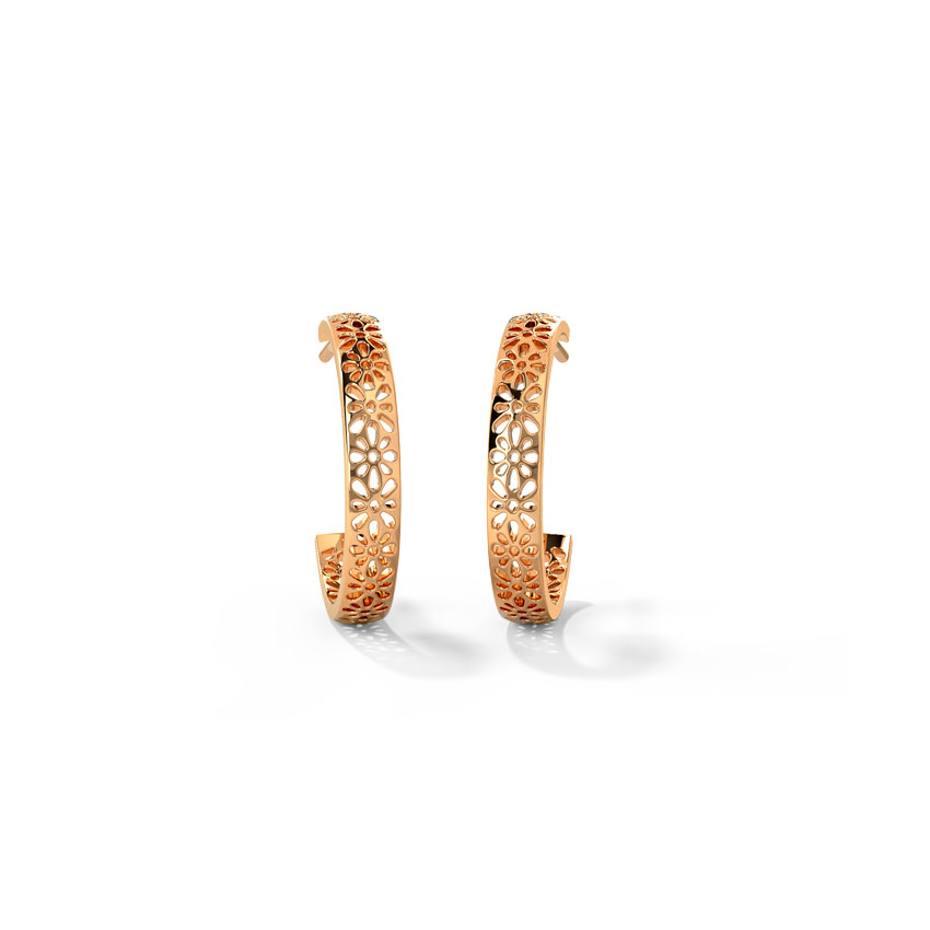 Bloom Cutout Hoop Earrings