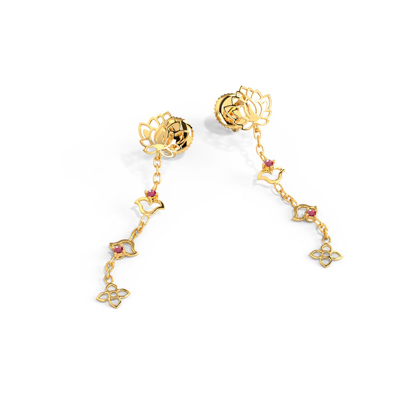 Zivah Cutout Drop Earrings