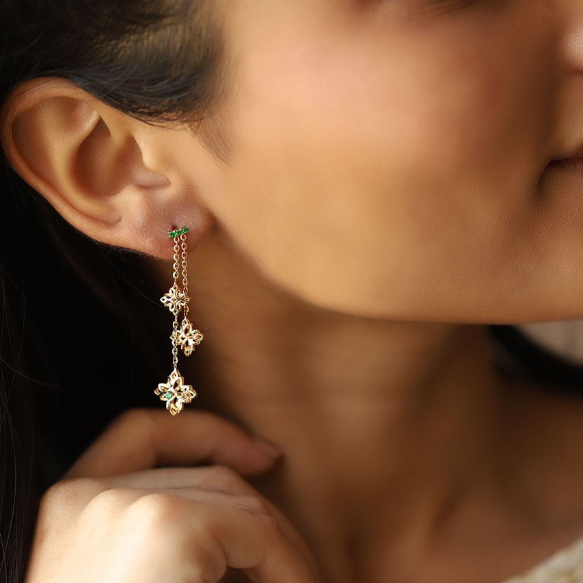 Nitara Cutout Drop Earrings