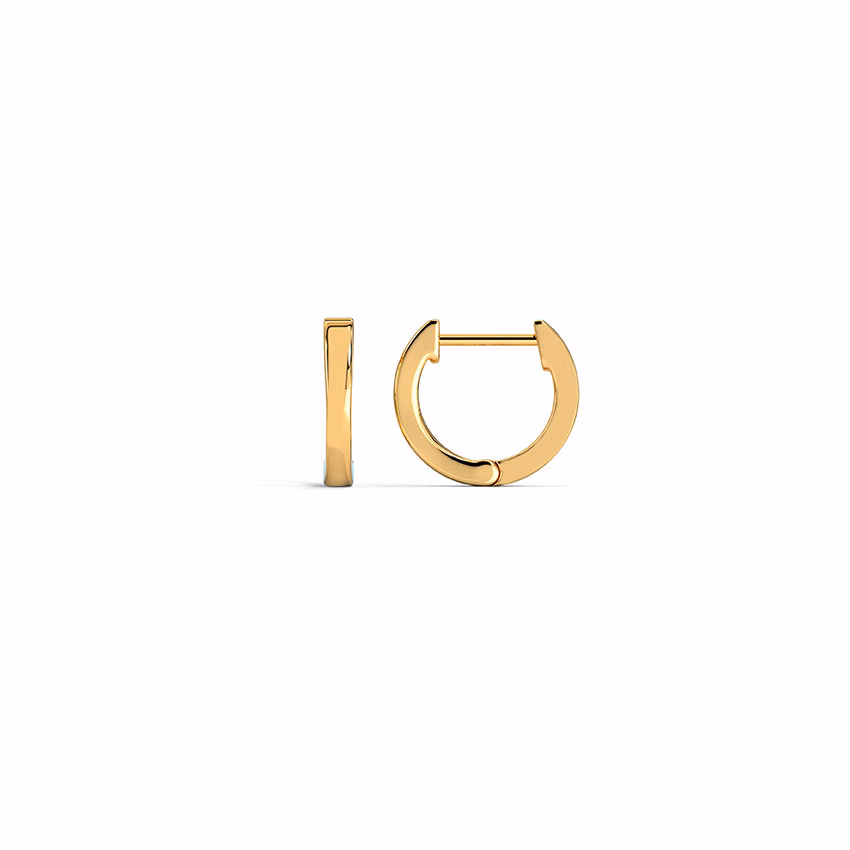 Gold Earrings 18 Karat Yellow Gold Ashvi Classic Kids' Gold Earrings