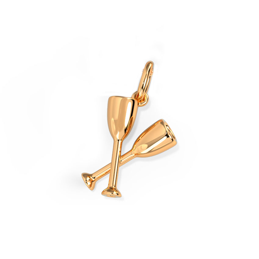 Celebration Love Gold Charm