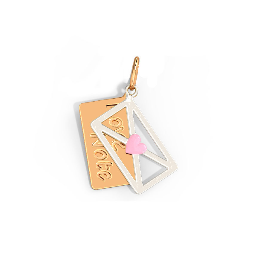 Love Letter Gold Charm