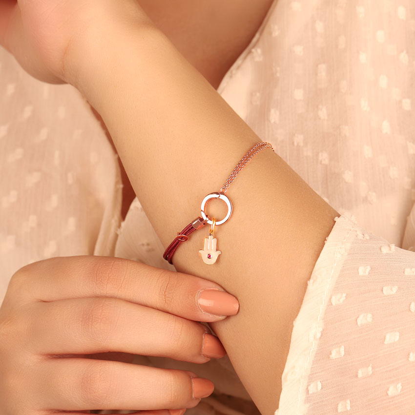 Hamsa Good Luck Gold Charm