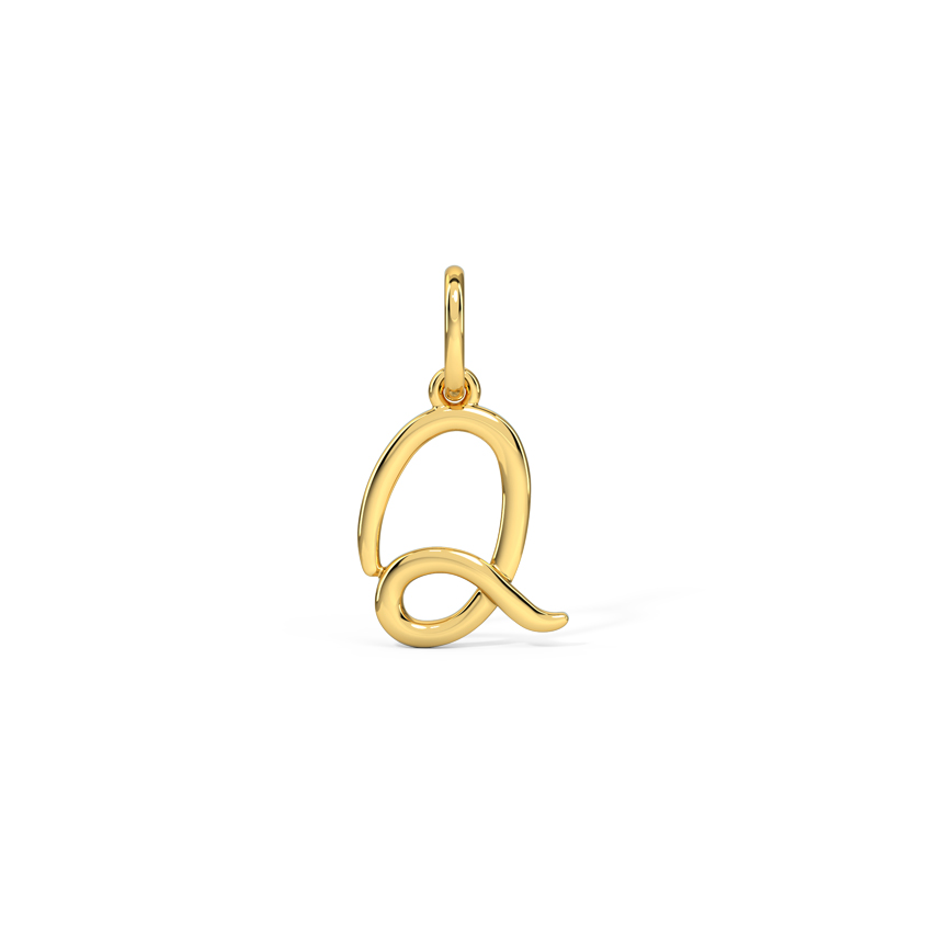 Alphabet Q Cursive Charm