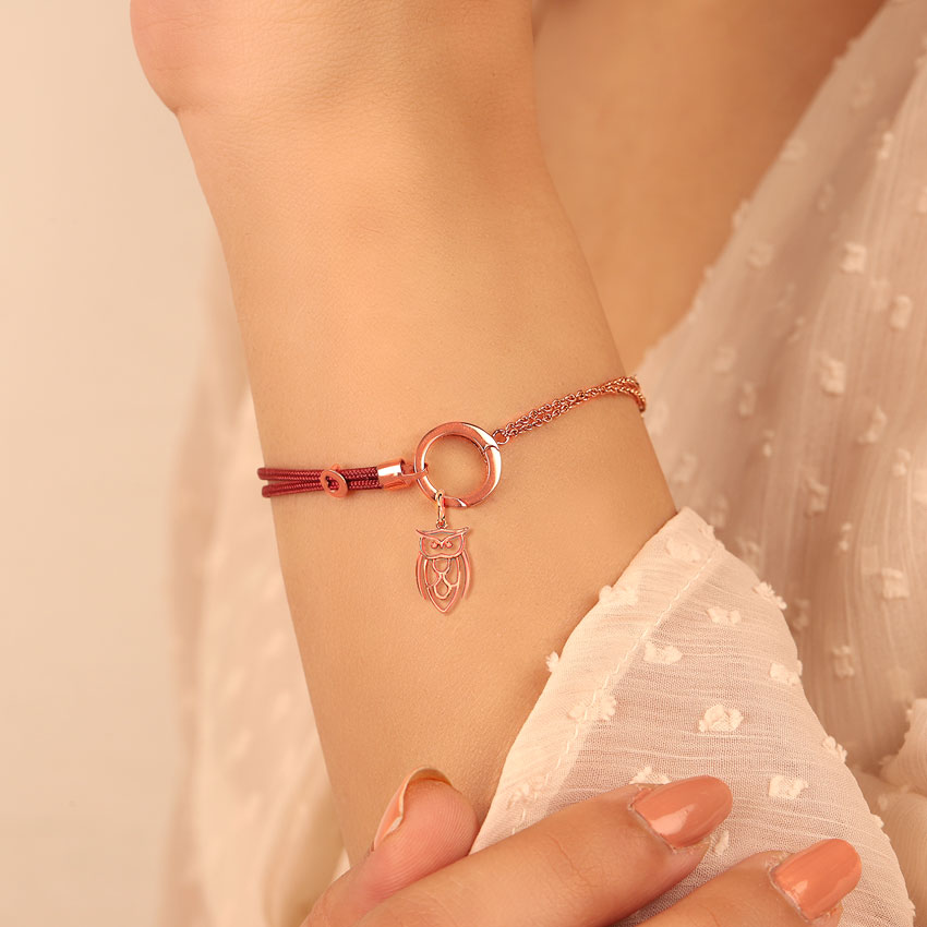 The Wise Owl Gold Charm