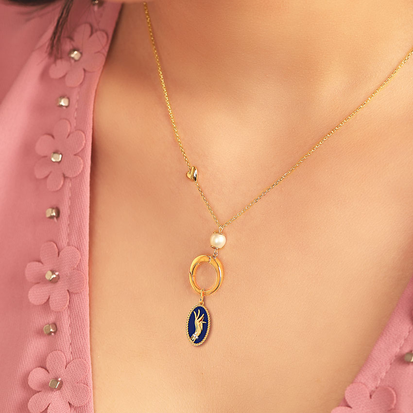 Shakti Hasta Mudra Gold Charm