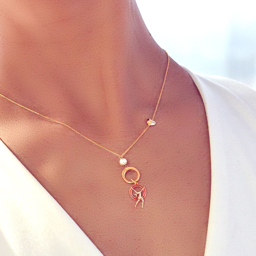 Gold Charms 14 Karat Yellow Gold Shakti Aerial Dance Gold Charm