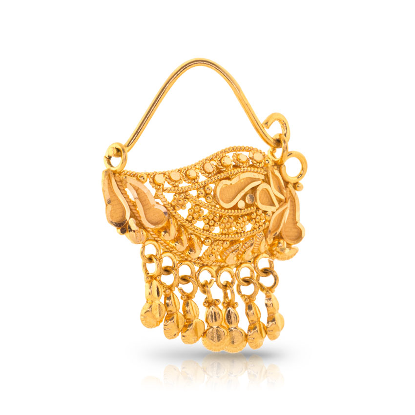 Anuya Beaded Gold Nath