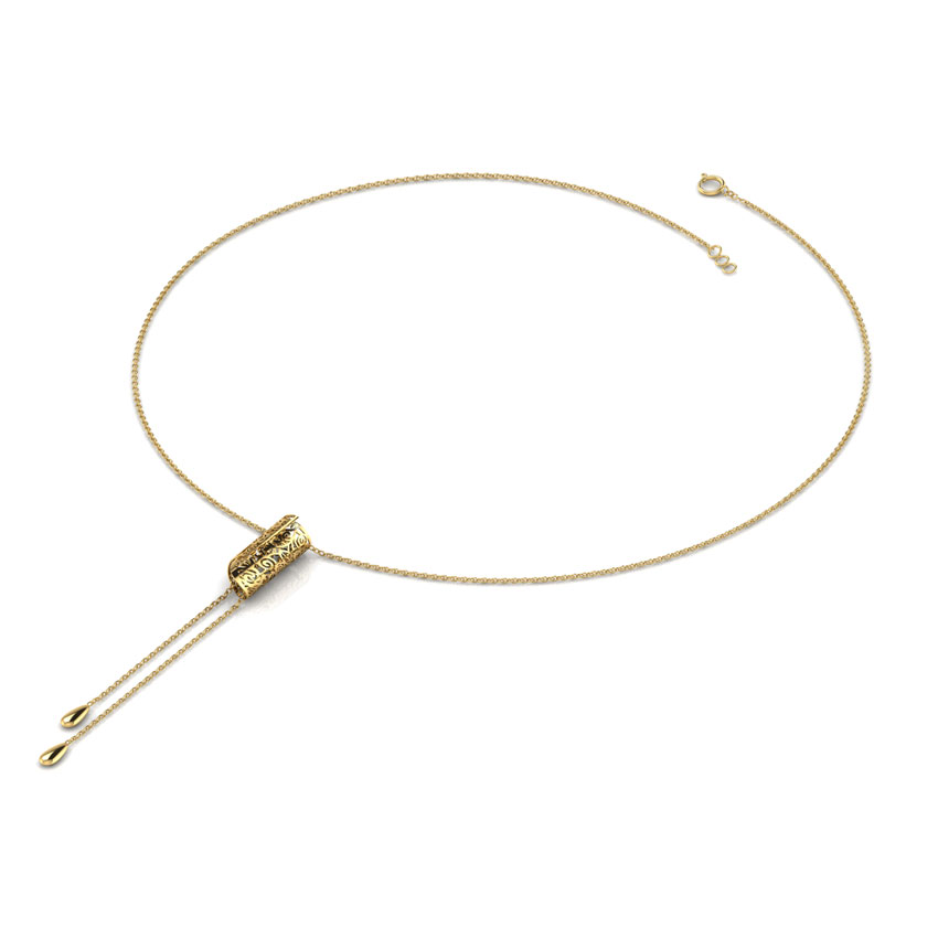 Sally Floral Fold  Lariat Necklace