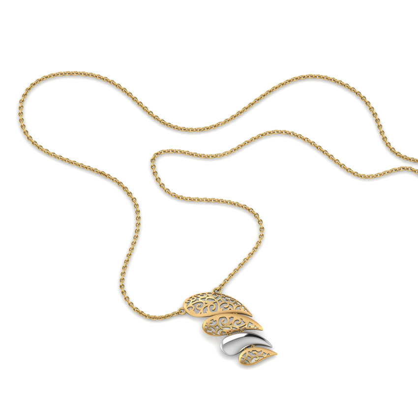 Abigail Paisley Gold Necklace