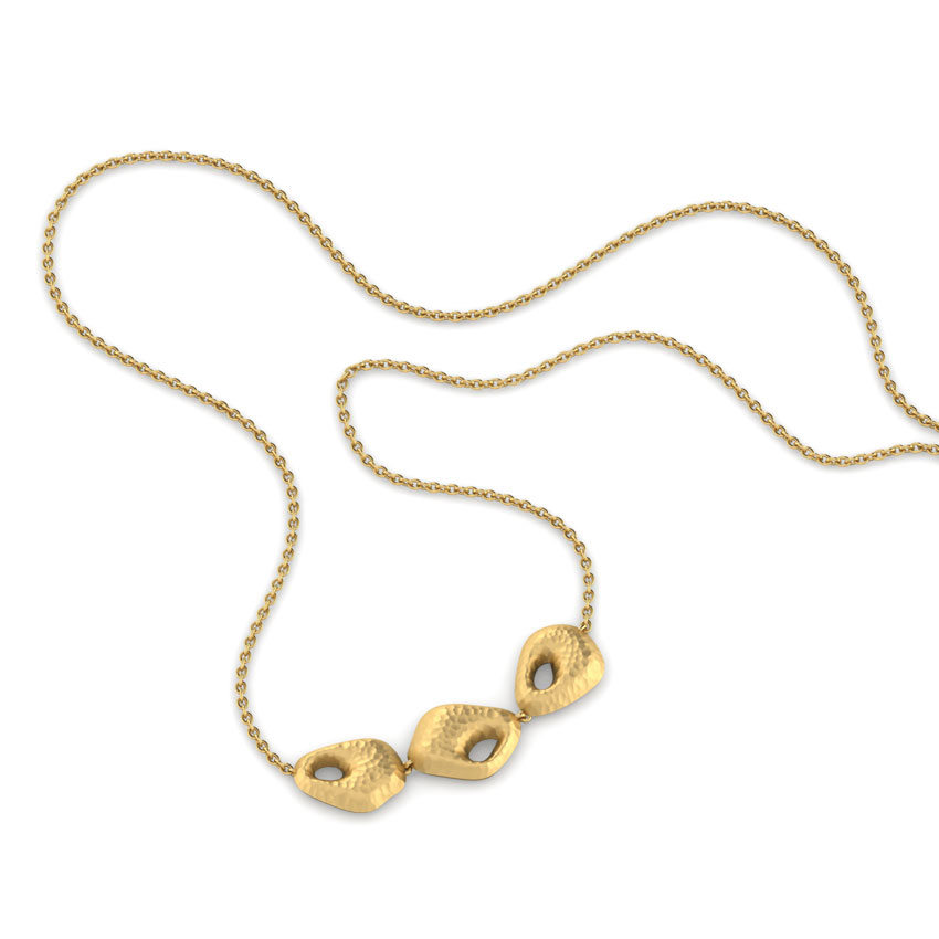 Keeva Hammered Gold Necklace Keeva Hammered Gold Necklace