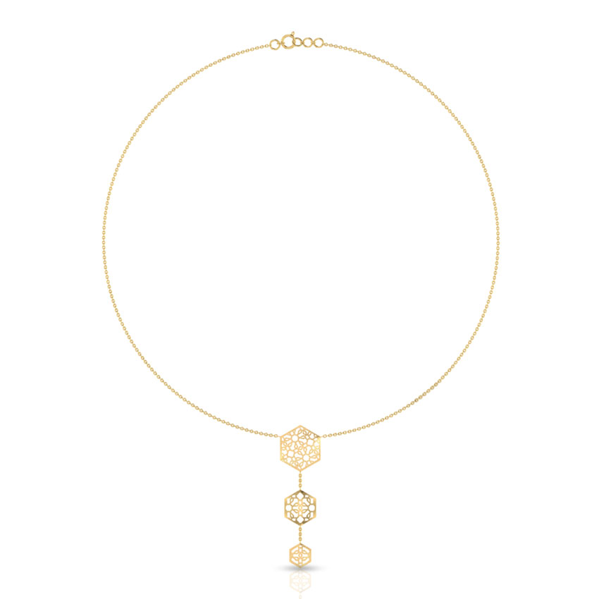 Calico Cutout Necklace