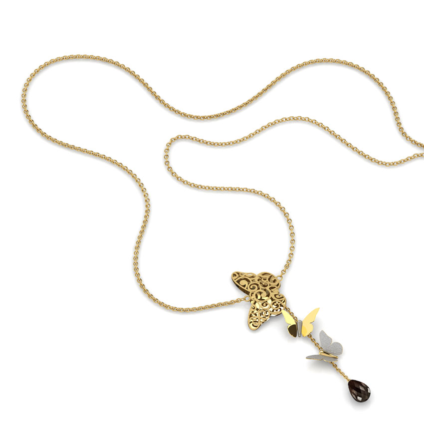 Lia Cutout Gemstone Necklace