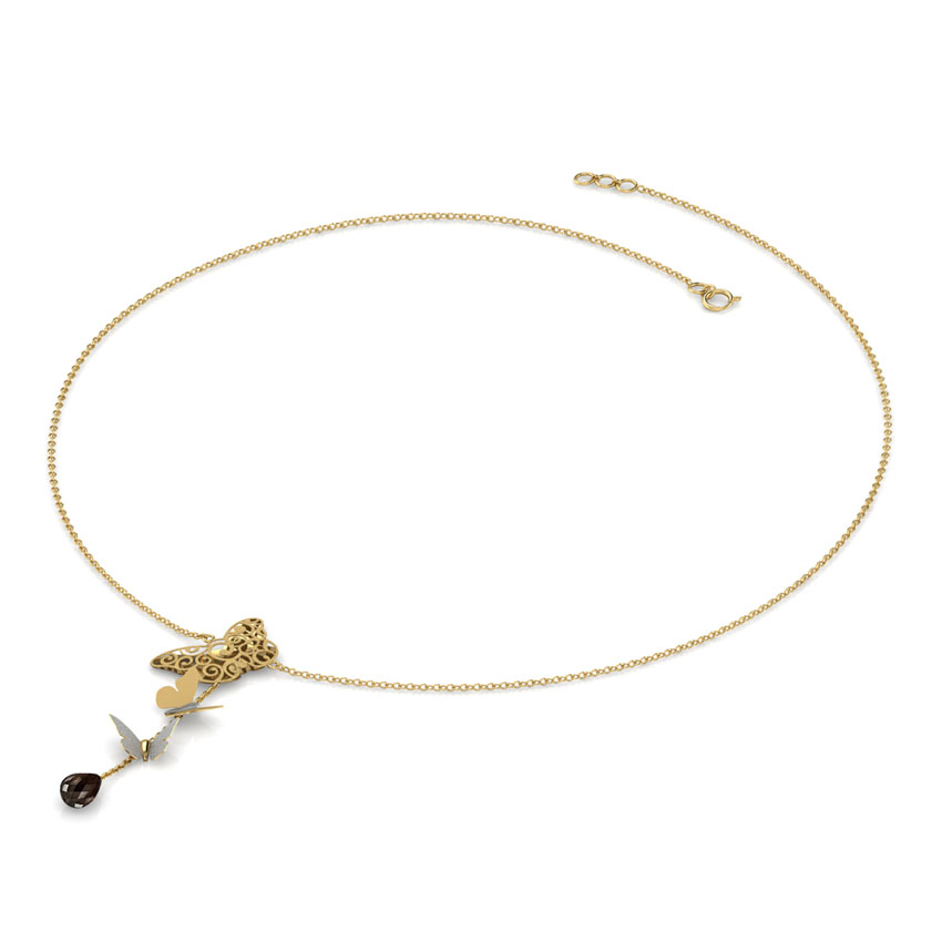 Lia Cutout Gemstone Necklace