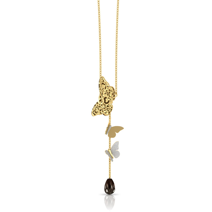 Lia Cutout Gemstone Necklace