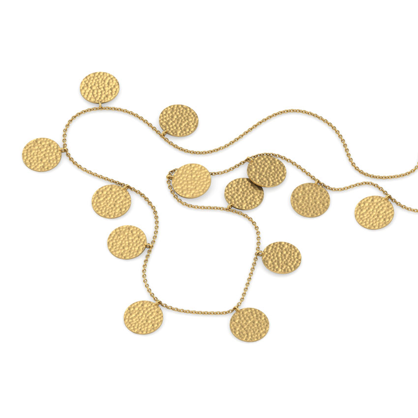 Georgina Hammered Gold Necklace