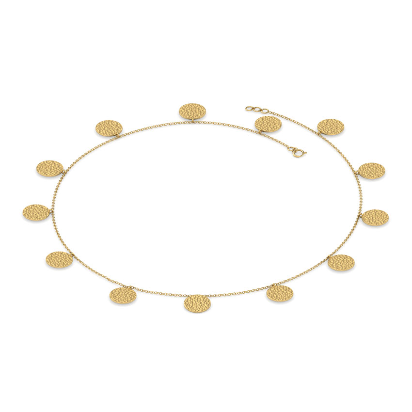 Georgina Hammered Gold Necklace