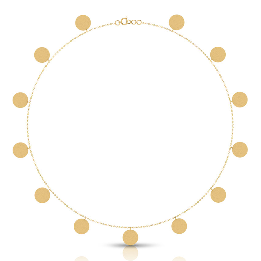 Georgina Hammered Gold Necklace