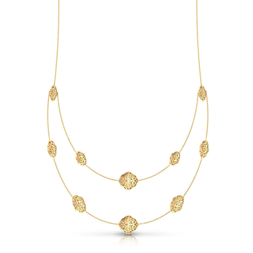 Gold Necklaces 18 Karat Yellow Gold Ella Layered Necklace