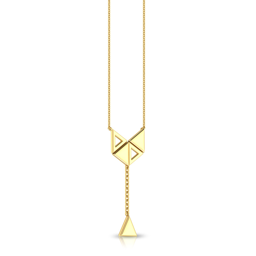 Gold Necklaces 18 Karat Yellow Gold Bane Geometric Necklace
