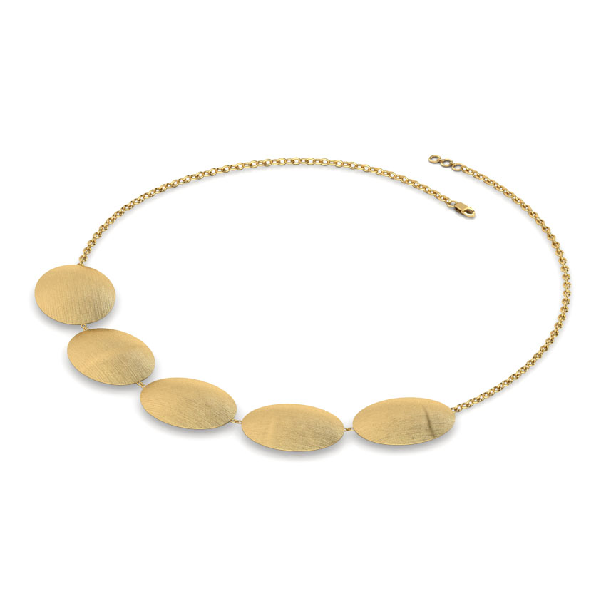 Haley Stamped Gold Necklace