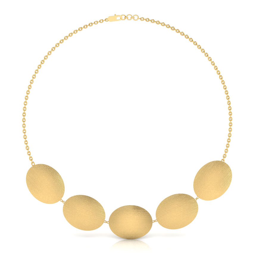 Haley Stamped Gold Necklace