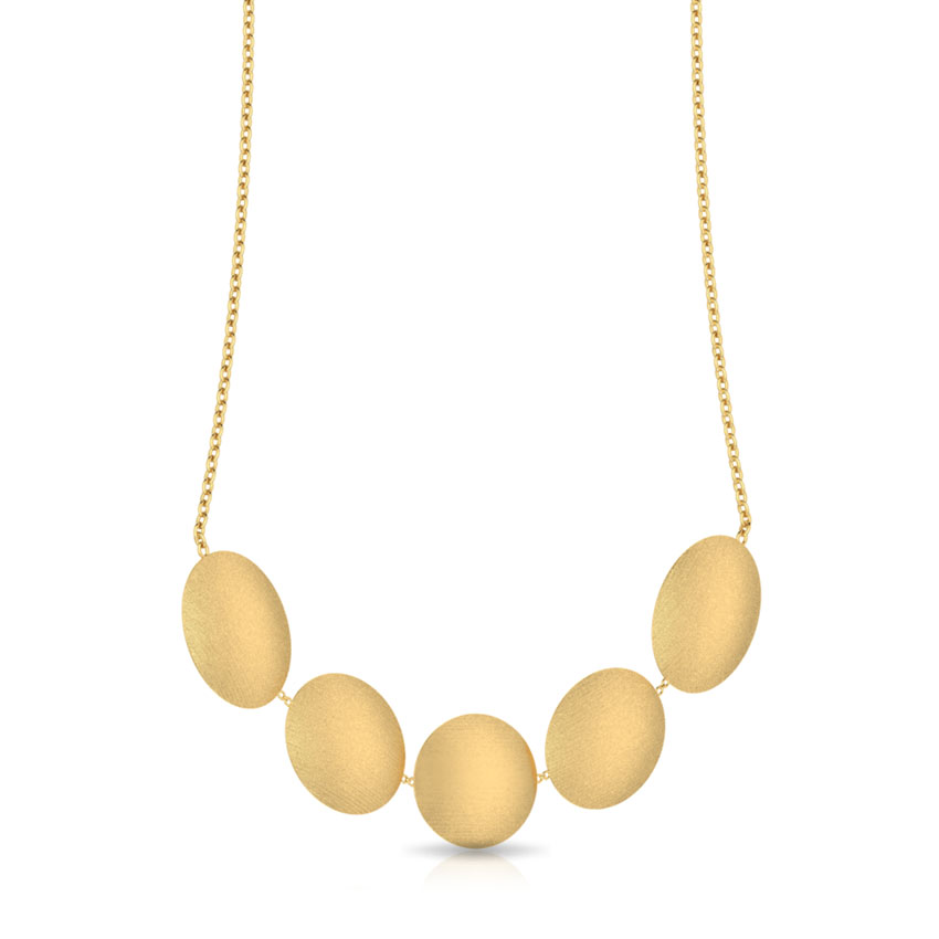 Haley Stamped Gold Necklace