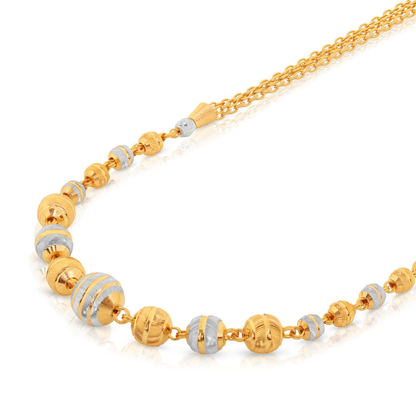 Dual Tone Bead Necklace