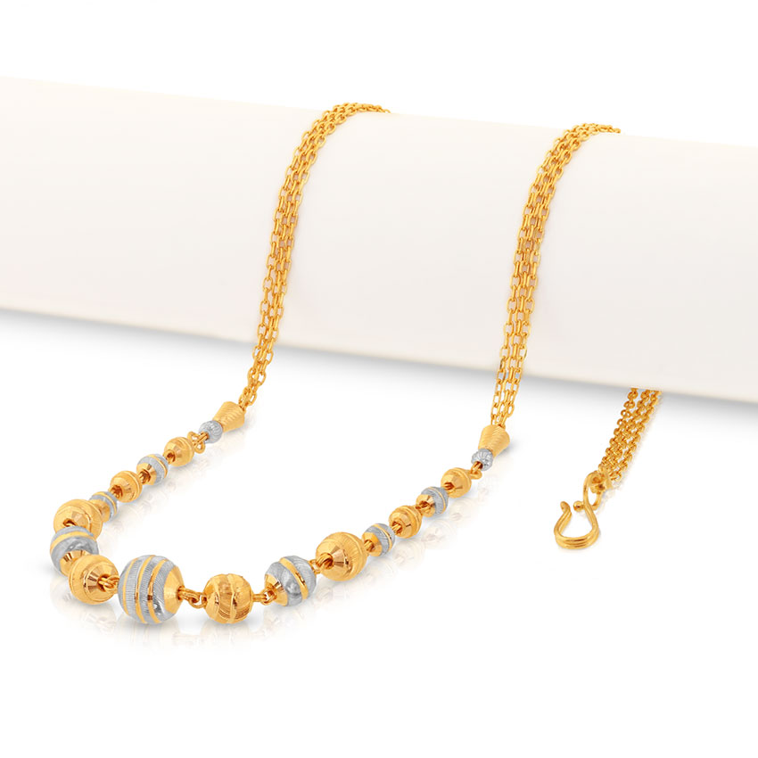 Dual Tone Bead Necklace Dual Tone Bead Necklace