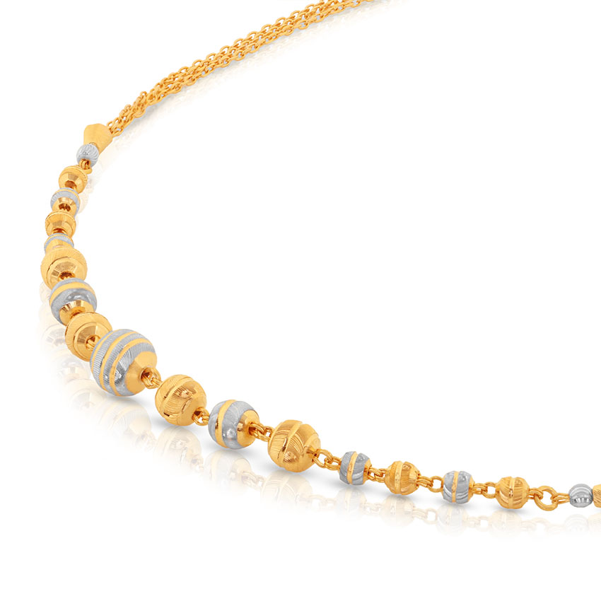 Dual Tone Bead Necklace Dual Tone Bead Necklace