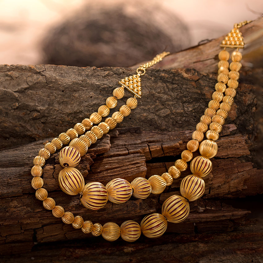 Awry Beads Gold Necklace Awry Beads Gold Necklace