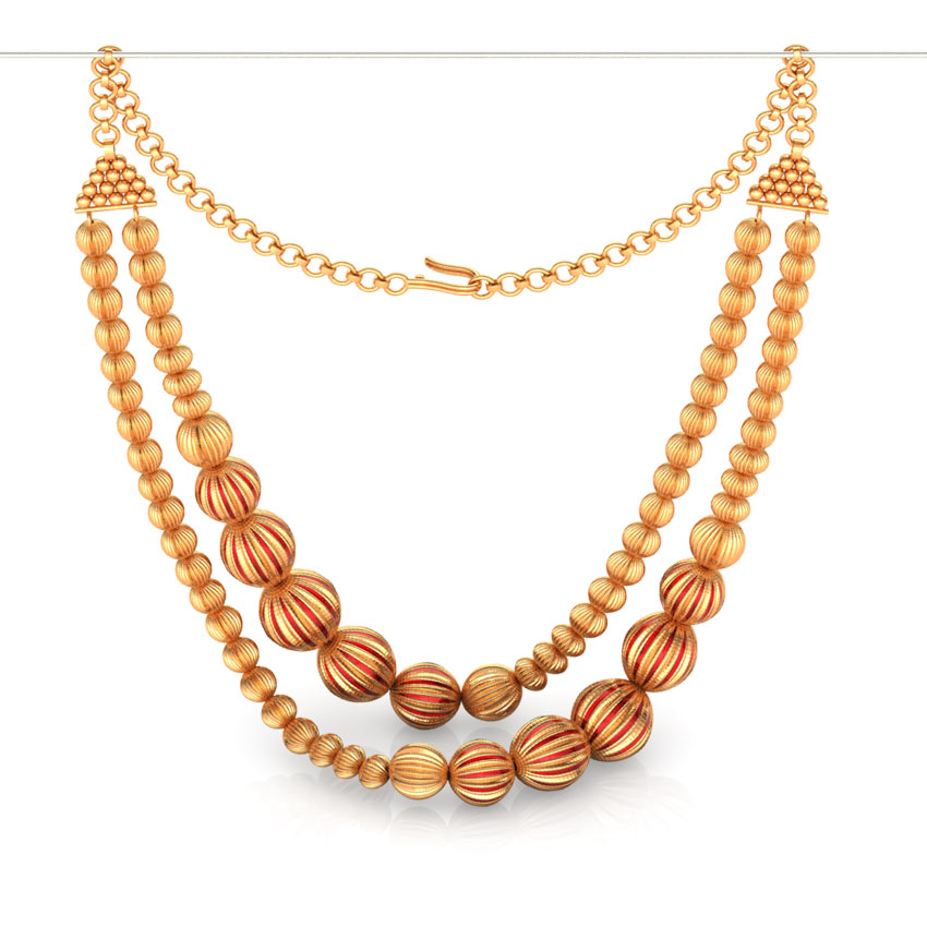 Awry Beads Gold Necklace Awry Beads Gold Necklace