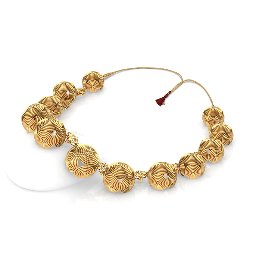 Dome Swirl Gold Necklace Dome Swirl Gold Necklace