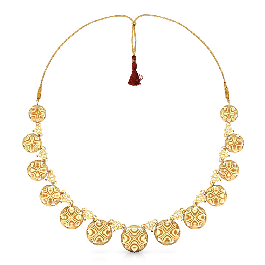 Dome Swirl Gold Necklace Dome Swirl Gold Necklace