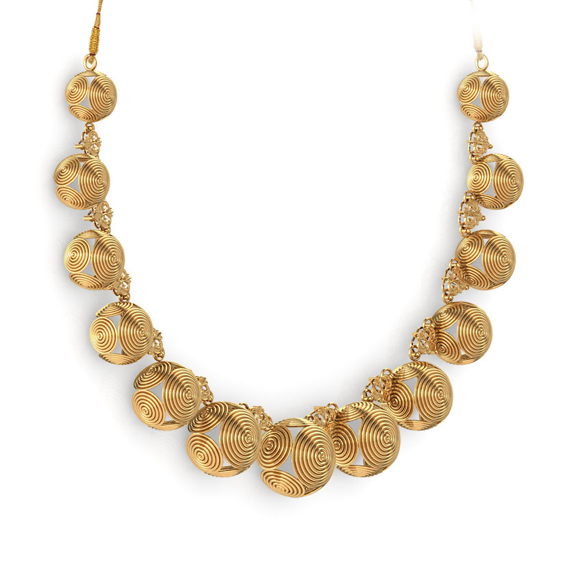 Dome Swirl Gold Necklace Dome Swirl Gold Necklace