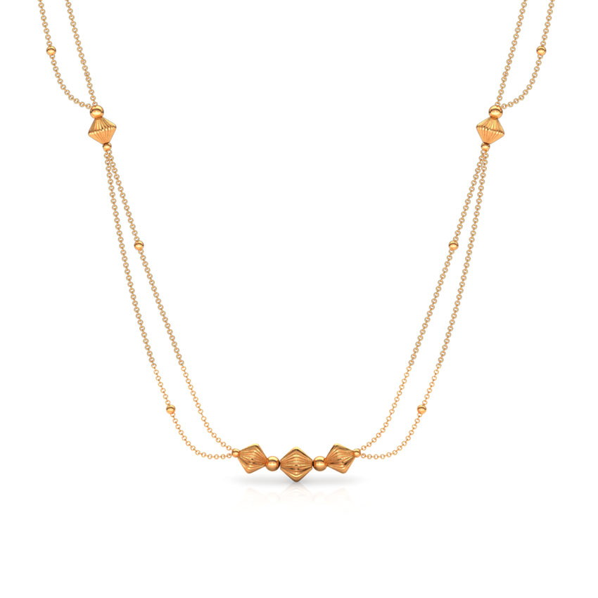Dainty Bead Gold Necklace