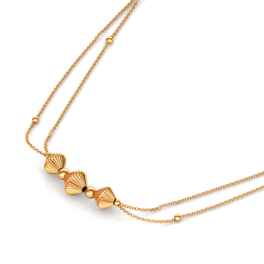 Dainty Bead Gold Necklace