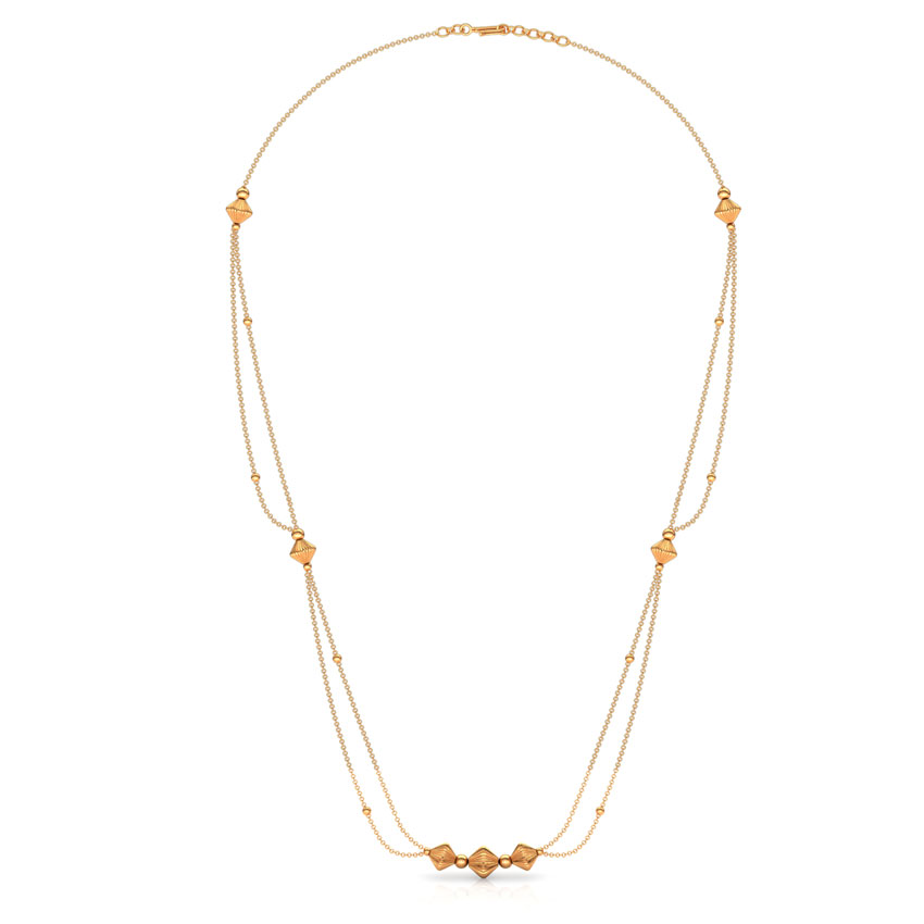 Dainty Bead Gold Necklace