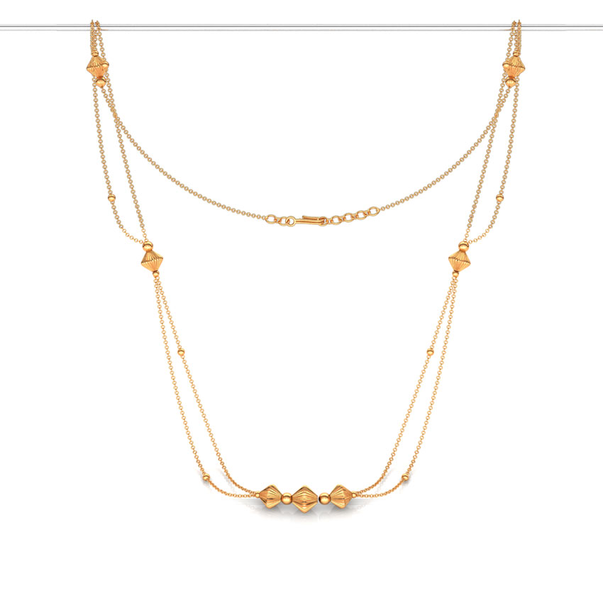 Dainty Bead Gold Necklace