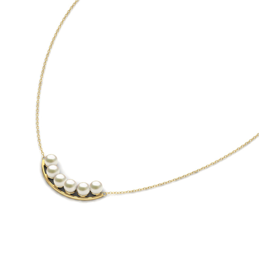 Arc Pearl Necklace