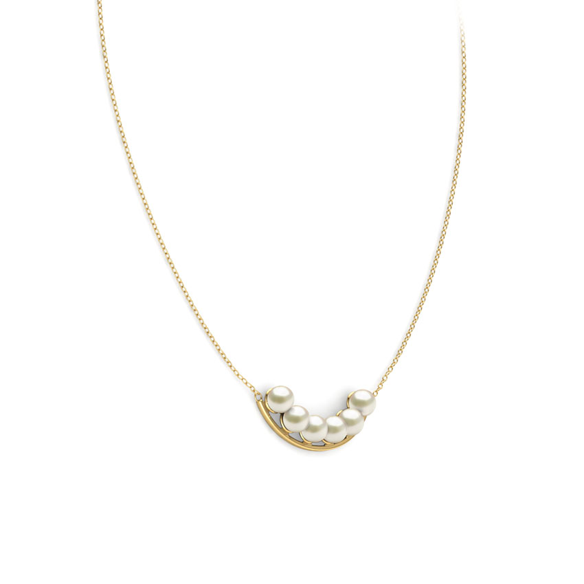 Arc Pearl Necklace