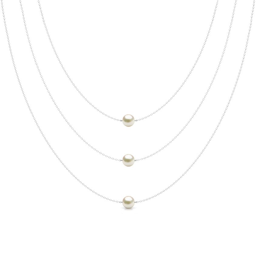 Trio Pearl Layered Necklace Trio Pearl Layered Necklace