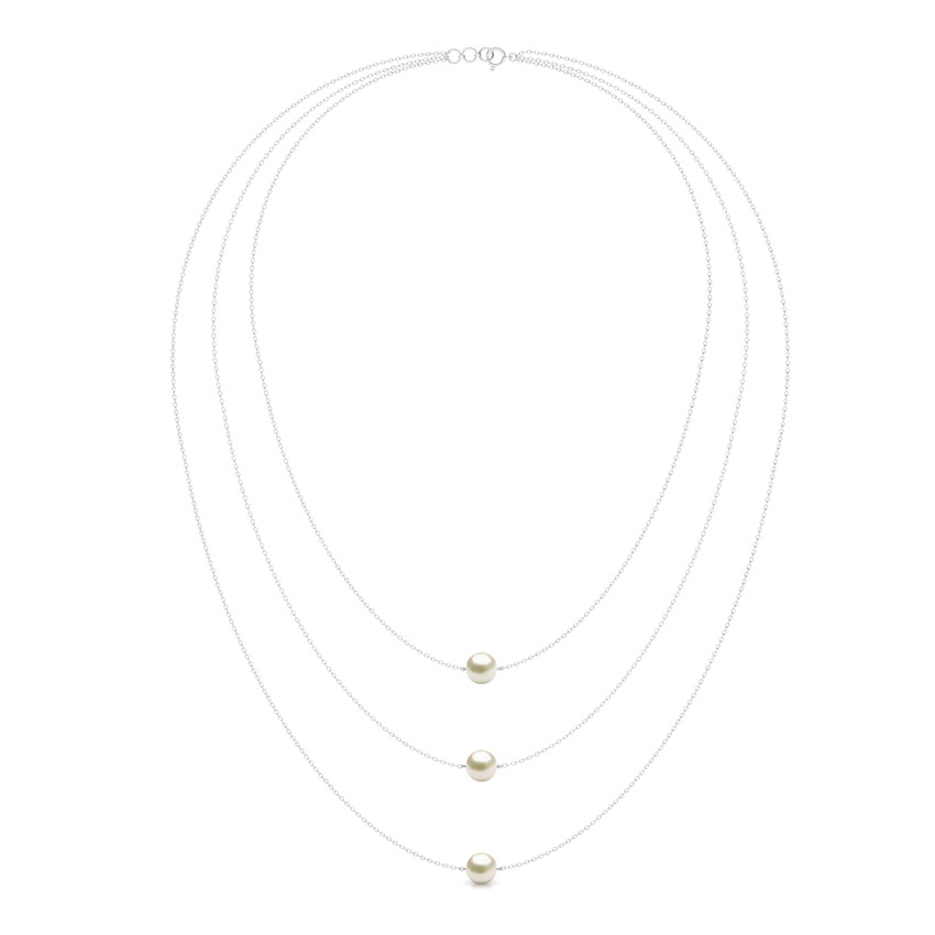 Trio Pearl Layered Necklace Trio Pearl Layered Necklace
