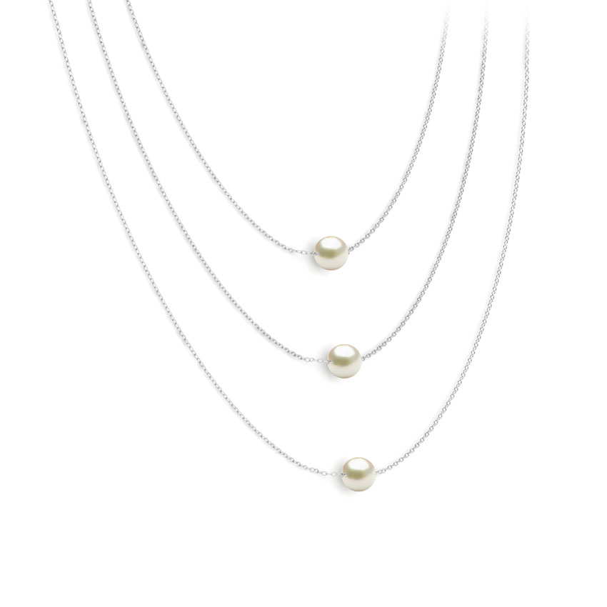 Trio Pearl Layered Necklace Trio Pearl Layered Necklace