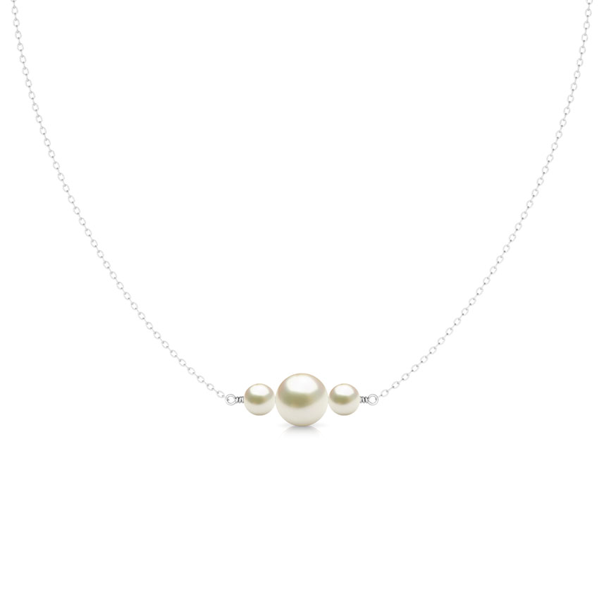 Tri Pearl Necklace
