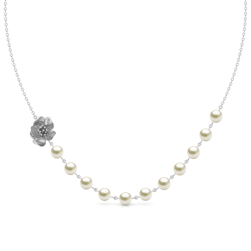Floret Pearl String Necklace